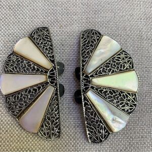 Vintage Mother of Pearl Shoe clips